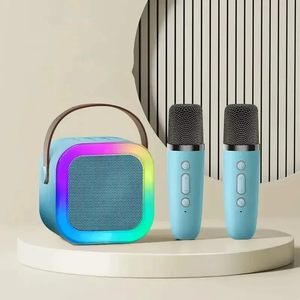 Enceinte Karaoké Portable Sans Fil avec Microphone, Mini Lampe, Boîte à Son Musicale BT MP3 - Product Image 3