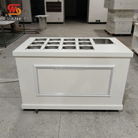 Carrito de Dulces Blanco Moderno y Elegante para Bodas y Fiestas, Plegable, de Madera, para Exhibición de Postres y Bocadillos, Decoración para Eventos y Cumpleaños