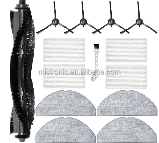 For TP Link for Tapo RV30 Max Plus / RV20 Max Plus Vacuum Replacement Parts Roller Main Side Brush Filter Mop Kit