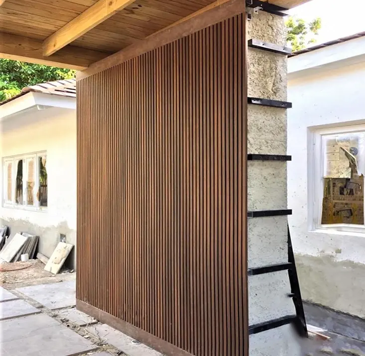 WPC resistente a rayos UV para patio Exterior, tablero impermeable de madera y plástico compuesto, revestimiento de pared, Panel de madera de PVC