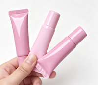 Mini tube de brillant à lèvres souple format voyage en stock, petit tube de sérum huile à lèvres à presser pour kits de voyage