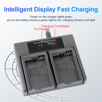 Chargeur double pour cartes PSP1000, compatible avec les batteries Sony PSP1000, 2000, 3000, avec écran LED