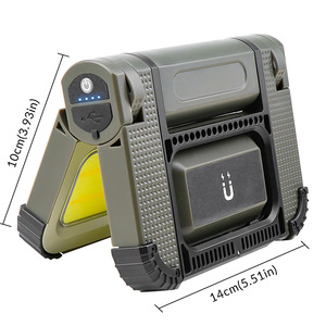 Yunmai Foldable Camping Work Light Solar USB Charging Built-In 3000mAh <b>Battery</b> Adjustable Brightness Magnetic Mount Outdoor Use - Product Image 5