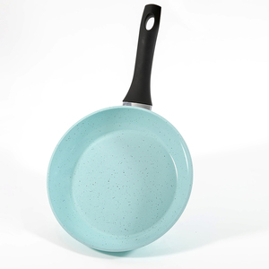Juego de utensilios de cocina antiadherentes personalizados de fábrica, juego de sartenes y ollas de sopa de aluminio antiadherentes de granito con tapas, juego de sartenes de cocina de alta calidad - Product Image 3