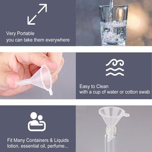 Mini Embudo de Plástico Transparente/Rosa/Azul, Opciones de Color Personalizadas, para Llenar Botellas de Perfume, Líquidos y Aceites para Cuidado Personal y Belleza - Product Image 3