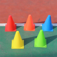 Kingace Sports Entraînement de vitesse Football Agilité Cône Coloré En Plastique Marqueur Cônes Flexible PVC Matériel Souple PE Équipement