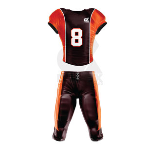 Uniforme de football américain à bas prix de haute qualité en uniforme de football américain en polyester 100% - Product Image 1
