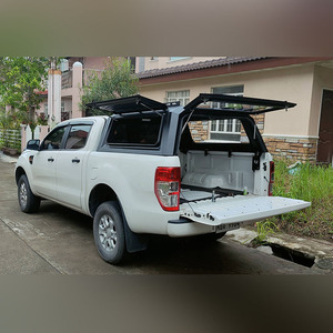 Capot de camionnette 4x4 étanche en alliage d'aluminium avec verrous, 3 fenêtres, pour <span class=keywords><strong>FORD</strong></span> <span class=keywords><strong>RANGER</strong></span> <span class=keywords><strong>RAPTOR</strong></span> T6 T7 T8, <span class=keywords><strong>hardtop</strong></span> UTE personnalisable - Product Image 5