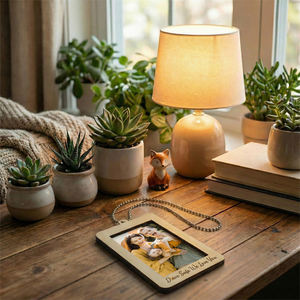 Cadre photo MDF vierge de sublimation premium, pendentif de voiture, ornement de conduite sécurisée simple face pour cadeau personnalisé et décoration de voiture - Product Image 4