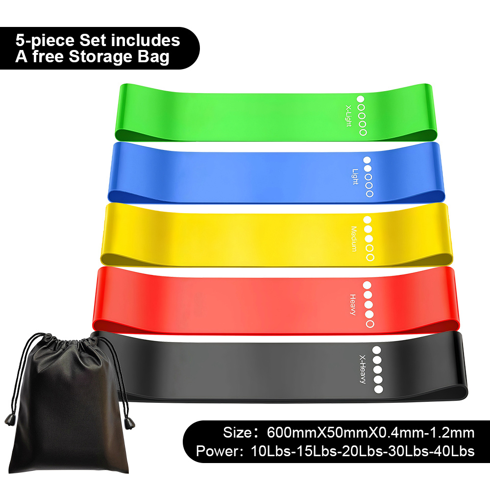 5 Multi-Color Resistance Band Set