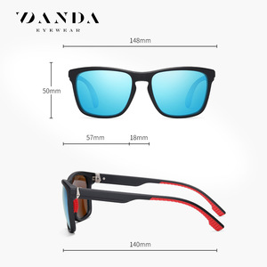 DANDA <b>Men</b> Sunglasses S12102 TR Frame Polarized UV400 Rectangle Light Weight Driving Eyewear - Product Image 2