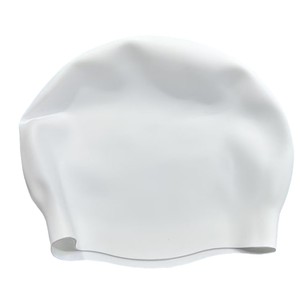 Bonnet de bain en silicone pour adulte, imperméable, couleur unie, pour la natation - Product Image 1