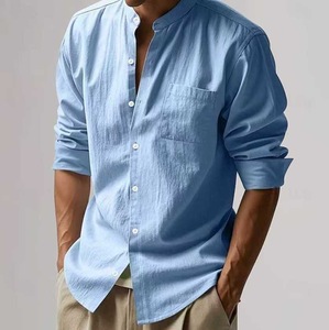 <span class=keywords><strong>เสื้อ</strong></span>เชิ้ตผ้าลินินปักลูกปัดสไตล์จีนใหม่ ปี 2025 สำหรับฤดูใบไม้ผลิ/ฤดูใบไม้ร่วง แขนยาว <span class=keywords><strong>คอ</strong></span>ตั้ง ระบายอากาศได้ดี สวมใส่สบาย - Product Image 2