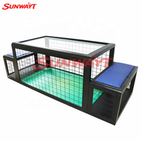 Machine de jeu de football en métal à monnayeur pour deux joueurs, interface anglaise, pour zone de divertissement pour enfants, noir, 110/220V, SUNWAYT personnalisé