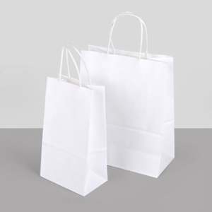 Sac en papier kraft Senang01, nouvelle arrivée, avec logo personnalisé, sacs en papier brun pour emporter, sacs de shopping - Product Image 4