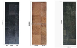 LongWell, madera maciza de roble, diseño cuadrado, parquet de grano final, baldosas de suelo de madera Real, textura de anillo anual, decoración de pared de lujo - Product Image 6