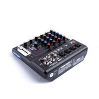 Console de mixage audio professionnelle GX-06 pour la maison, 6 voies, USB, Bluetooth, son surround, effet de réverbération, spectacles sur scène, performances live, métal