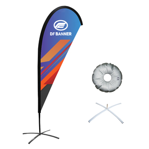Bandera de Playa Rectangular de Poliéster con Impresión Digital a Todo Color Vibrante FEAMONT, Asta de Aluminio para Marcadores de Campos de Golf, Eventos Escolares - Product Image 2