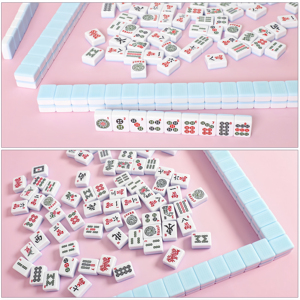 Pink Mahjong Mat (31.5” x 31.5”) with Black Carrying Bag, Anti-Slip, Noise-Reducing <b>Table</b> Cover <b>for</b> Mahjong, Poker, <b>Board</b> <b>Games</b> - Product Image 5