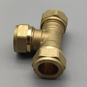 <strong>Copper</strong> Fittings ,15mm-54mm Brass CC Tee <strong>Pipe</strong> Fittings - Product Image 4