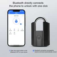 Déverrouillage par application Cadenas intelligents étanches IP67 avec empreintes digitales pour armoire à vélo et utilisation en extérieur
