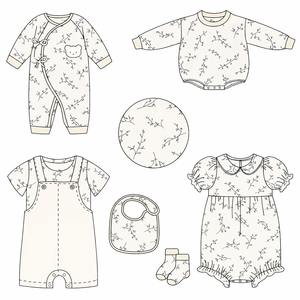 Manufacturer Baby Clothing Onesie Luxury Gots Certified Organic Cotton Baby <strong>Clothes</strong> Customizable Baby Receiving Clothing Sets - Product Image 1