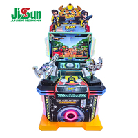 Machine d'arcade à monnayeur Double Player Gatling Shooter, jeu vidéo de tir avec thème de dessin animé pour cinéma