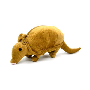Peluche de armadillo realista con textura marrón, animal de peluche para la educación sobre la vida silvestre - Product Image 1