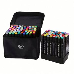 Ensemble de 80 marqueurs en plastique portables multifonctionnels pour sérigraphie, idéal pour l'art scolaire et la papeterie créative pour enfants - Aturks - Product Image 1