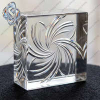 Panneau de séparation en verre teinté sur mesure à rainures en V, solide, pour la protection de l'intimité, décoratif, étanche, en verre artistique, pour escalier, salle à manger, chambre