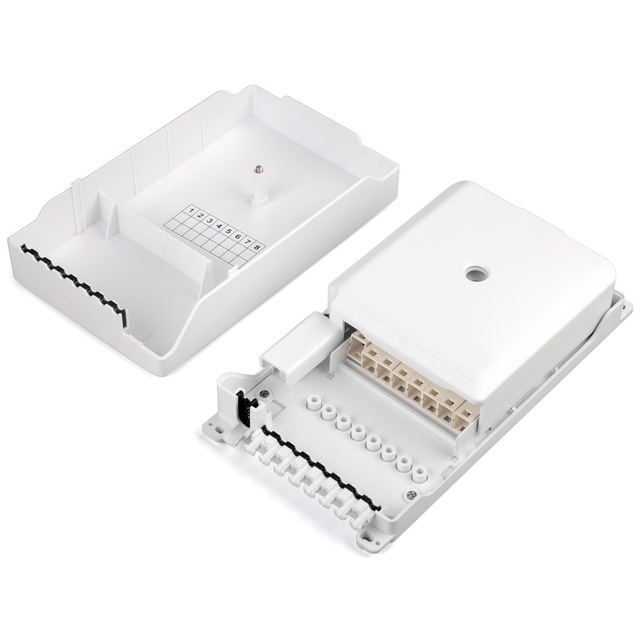 8-Core SC Indoor FTTH 1:8 Mini PLC Splitter FDB ODP Fiber Access Point Optical Terminal Distribution Box