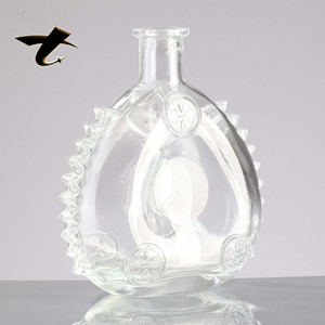 Decantador de Vino de Vidrio Grueso de Alta Gama, Libre de Plomo, <span class=keywords><strong>con</strong></span> Tapón de Corcho <span class=keywords><strong>para</strong></span> Tequila y Brandy - Product Image 2