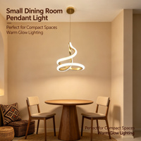 Lampe suspendue LED FGD 2027 Small Lustre Luxury, réglable en hauteur, 1m, 30W, haute luminosité, luminaire de plafond pour la maison