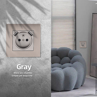 Interrupteur mural prise Double Type A chargeur USB prise EU 220V 16A prise électrique française avec USB
