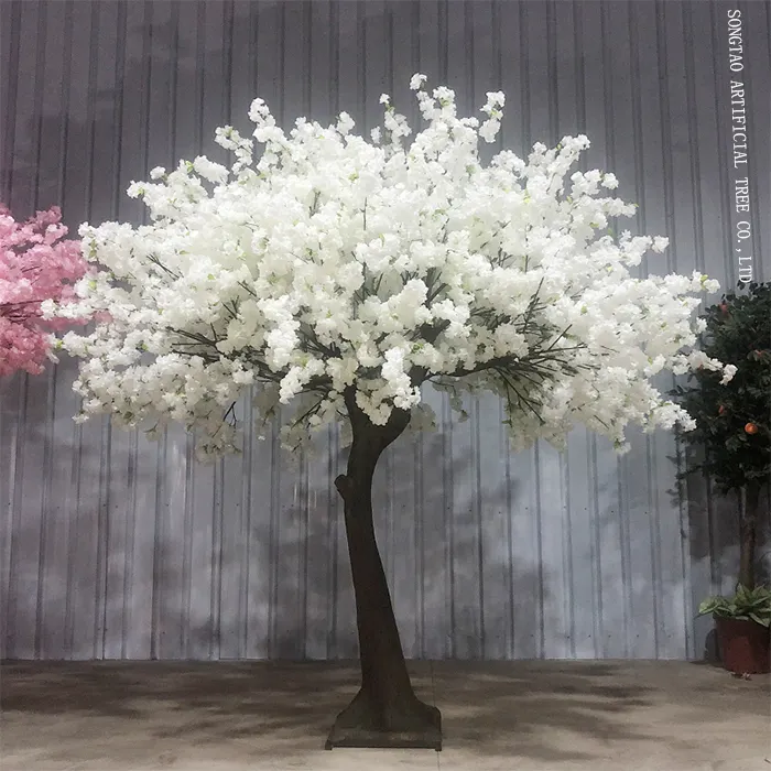 New Style Champagne 10 Ft Height Artificial Tree Plant Cherry Blossom Trees For Centerpieces