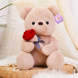 Nuevo Oso de Peluche con Rosas para Regalo de San Valentín, Osito de Peluche Súper Suave con Rosas Realistas - Product Image 3