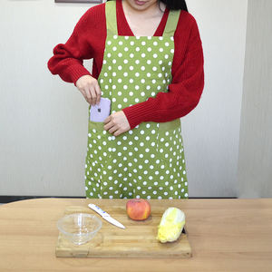 Delantal de estilo japonés coreano, blanco y negro, algodón, medio corto, para camarero, vestido, venta al por mayor, 2021 - Product Image 6