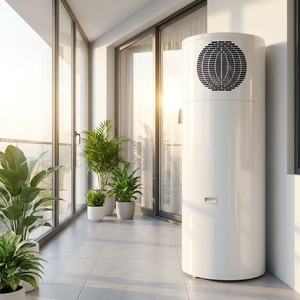 Nouvelle Pompe à Chaleur Air-<span class=keywords><strong>Eau</strong></span> Intérieure R290 0.5P à Vitesse Fixe Haute Efficacité avec Sortie Latérale Solaire Non WiFi - Product Image 2