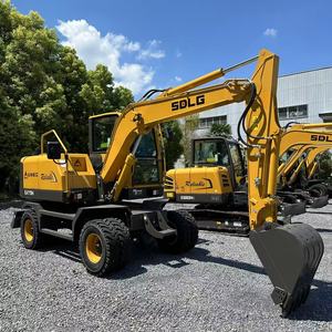 Excavadora de ruedas hidráulica SDLG EA775H de alta calidad de 8 toneladas con componentes de núcleo de motor Yuchai a la venta - Product Image 5