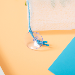 Usine directe multicolore corde savon sac ventouse blanc maille savon Net visage lavage emballage bain brosses éponges épurateurs - Product Image 2