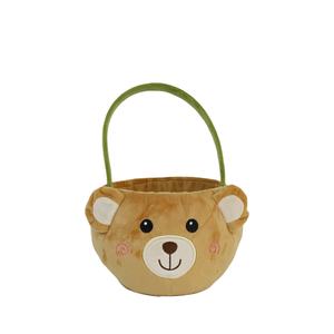 Peluches Al Por Mayor, cesta de oso de peluche, juguete suave para niños, decoración de regalo de Pascua, cesta de almacenamiento de dulces de conejito de peluche personalizada - Product Image 1