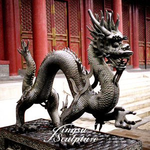 Alta calidad vida tamaño grande al aire libre metal <span class=keywords><strong>Dragon</strong></span> estatua - Product Image 4