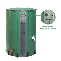 Baril de récupération d'eau de pluie pliable de 100 gallons Vectus OEM en gros, système portable de collecte d'eau de pluie avec échelle de volume