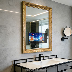 กระจกห้องน้ำ<span class=keywords><strong>ทรง</strong></span>สี่เหลี่ยมทันสมัยพร้อมไฟส่องสว่างและหน้าจอสัมผัสสำหรับให้คำ<span class=keywords><strong>ป</strong></span>รึกษาด้านเส้นผมและตกแต่งผนัง - Product Image 1