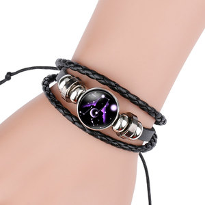 Cuerda <span class=keywords><strong>de</strong></span> cuero PU <span class=keywords><strong>Horóscopo</strong></span> luminoso Pulsera Joyería <span class=keywords><strong>de</strong></span> moda Astrología <span class=keywords><strong>Chino</strong></span> 12 Signo del zodiaco Pulseras - Product Image 5