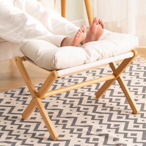 Pouf en <span class=keywords><strong>bambou</strong></span>, <span class=keywords><strong>tabouret</strong></span> pliant, salon, extérieur, portable, multifonction, moderne, simple - Product Image 2