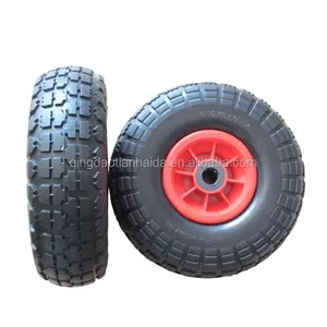 10 12 13 14 15 16 pollici PU Foam Flat Free carriola ruota e pneumatici per carro carrello tosaerba camion a mano