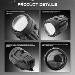 Projecteur universel 42W 2 pouces Bi LED, lentille de phare antibrouillard <span class=keywords><strong>avant</strong></span>, <span class=keywords><strong>3</strong></span> couleurs, 12V, ampoule de phare antibrouillard laser, projecteur LED pour voiture, phares antibrouillard - Product Image 3