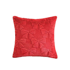 Schleifenkissenbezüge Set mit 2 Stück Coquette Raumdekoration Niedliche Kunstfell Weiche Schleifenknoten Flauschige Plüsch Ästhetische Kissenbezüge - Product Image 4