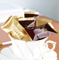 Sacs en Mylar imprimés avec logo personnalisé, qualité alimentaire, pochettes verticales pour emballage de bonbons et chocolats avec fermeture éclair, prix usine